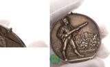 Reuss-Gera, Stadt. Mattierte Silbermedaille. 1908 Auf das 24. Mitteldeutsche Bundesschießen in Gera. AU
