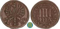 Rietberg, Grafschaft 4 Pfennig Maximilian Ulrich 1699-1746. -