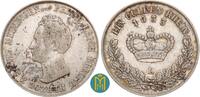 Sachsen-Meiningen Bernhard Erich Freund. 1821-1866. Saalfeld. 1 Gulden 1833 fast sehr schön, fleckige Patina
