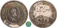 Schweden / Gotha. Silbermedaille von Wermuth. 1710 Auf den Aufenthalt des Schwedischen Königs Karl XII im türkischen Bender. EF