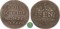Reuss, jüngere Linie zu Lobenstein 1 Pfennig Heinrich II. 1739-1782. -