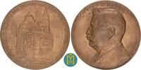 Sachsen Gotha - Stadt Bronzemedaille v. Adolf Lehnert 1915 25 Jahre Jubiläum des Oberbürgermeisters Otto Liebetrau. EF