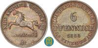 Braunschweig-Calenberg-Hannover, 6 Pfennig Georg V. 1851-1866. -