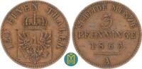 Brandenburg-Preussen 3 Pfennig Wilhelm I. 1861-1888. -