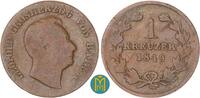 Baden-Durlach 1 Kreuzer Leopold 1830-1852. -