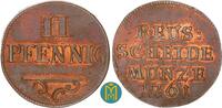 Reuss, jüngere Linie zu Lobenstein 2 Pfennig Heinrich II. 1739-1782. -