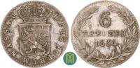 Nassau 6 Kreuzer Wilhelm 1816-1839. -
