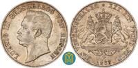 Hessen-Darmstadt 1 Vereinstaler 1863 Ludwig III. 1848-1877. VF