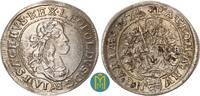 RDR Österreich Ungarn 6 Kreuzer Leopold I. 1657-1705. -