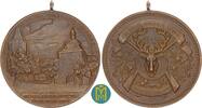Mühlausen-Stadt. Bronzemedaille von Wernstein. 1923 Auf das 23. Thüringische Bundesschießen. EF