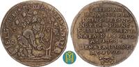 Ostfriesland. Silbermedaille zu 1/4 Reichstaler. 1700 Christian Eberhard 1665-1708. Auf d. Tod seiner Gemahlin Eberhardine v. Öttingen VF, kl. Kr...
