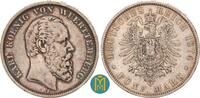 Kaiserreich / Württemberg 5 Mark 1874 F Karl 1864-1891. fast sehr schön,... 43.35 £  +  13.00 £ shipping
