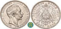 Kaiserreich / Preussen Wilhelm II. 1888-1918. 3 Mark 1910 A sehr schön, kl. Randfehler
