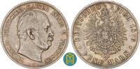 Kaiserreich / Preussen Wilhelm I. 1861-1888. 5 Mark 1876 A sehr schön