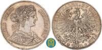 Frankfurt, Stadt 2 Taler (Doppeltaler) 1861 VF-EF, kl. Randfehler