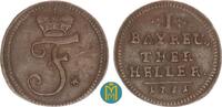 Brandenburg-Bayreuth Friedrich 1735-1763 1 Heller 1751 sehr schön-vorzüglich