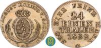 Sachsen-Albertinische Linie 1/24 Taler 1822 Friedrich August I. 1806-182... 42.32 &pound;  +  12.70 &pound; shipping