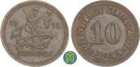 Eisleben / Deutschland 10 Pfennig 1918 Notgeld gutes sehr sch&ouml;n 5.08 &pound;  +  12.70 &pound; shipping