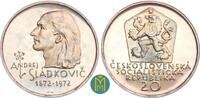 Tschechoslowakei 20 Kronen 1972 100. Todestag von Andrej Sl&aacute;dkovič PP 42.32 &pound;  +  12.70 &pound; shipping