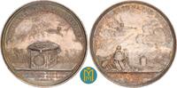 Frankreich Silbermedaille 1801 von J. G. Holtzhey, auf die Vorverhandlungen des Friedens von Lunéville, selten, EF