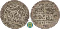 Ostfriesland Silbermedaille zu 1/4 Reichstaler 1700 Christian Eberhard 1665-1708, a.d. Tod seiner Gemahlin Eberhardine v. Öttingen, VF, Schrötlin...