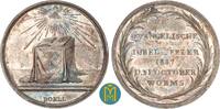 Silbermedaille 1817 300-Jahrfeier der Reformation, Worms v. Johann Veit Döll UNC