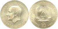 Deutsche Demokratische Republik (DDR) 10 Mark 75. Geburtstag von Bertolt Brecht -
