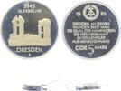 Deutsche Demokratische Republik (DDR) 5 Mark 40. Jahrestag der Zerstörung Dresdens (Ruine der Frauenkirche) -