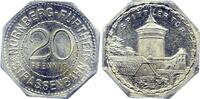 Weimarer Republik, Nürnberg und Fürth 20 Pfennig Notgeld: Nürnberg-Fürther Straßenbahn, Spittlertor -