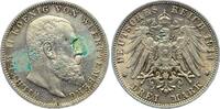 Deutsches Kaiserreich, Württemberg 3 Mark 1914 F Wilhelm II. (1891-1918)... 26.01 £  +  5.20 £ shipping