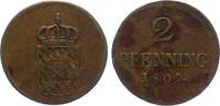 Bayern, Königreich 2 Pfennig 1809 Maximilian I. Joseph (1806-1825) sehr ... 26.01 £  +  5.20 £ shipping