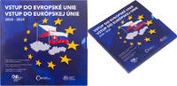 Tschechien+Slowakei Offizieller Kursmünzensatz – Beitritt der Tschechischen Republik zur EU Nominal value 88 CZK + 3,88 EUR 2024 Stempelglanz