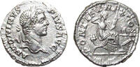 AR Denarius of Caracalla 198-217 AD., Securitas seated right PONTIF TRP X COS II -