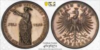 Frankfurt Thaler German States Frankfurt 1862 Shooting Taler Coin Thaler PCGS PR 64 CAM PROOF PP -