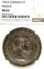 GERMANY 2 Thaler German States Prussia 1855 A 2 Talers Coin Thaler NGC MS 62 VZ/F.STG UNC RARE -