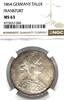 GERMANY TALER 1864 German States Frankfurt 1864 Taler Coin Thaler NGC MS... 1,126.32 &pound; free shipping