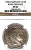 GERMANY TALER German States Reuss-Obergreiz 1868 Taler Coin Thaler NGC MS 62 VZ/F.STG UNC RARE -