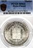 Taler German States Hesse-Cassel 1839 Taler Coin Thaler PCGS MS63 VZ/F.STG UNC KEY TOP -