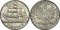 POLAND 2 Zloty Polen 15 Jahre Hafen von Gdingen Segelschiff -
