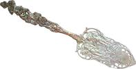 Deutschland Antique German 800 Silver Cake Pie Server Putti Cherubs Musician Pierced 53g -