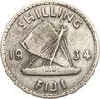 Fiji 1 Shilling 1934 Georg V. VF-