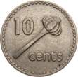 Fiji 10 Cents 1969 Elisabeth II. VF+