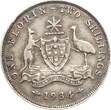 Australien Florin (2 Shillings) 1934 Georg V. VF