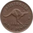 Australien 1/2 Penny 1949 Georg VI. VF+