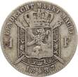 Belgien 1 Franc 1887 Leopold II., 1865-1909 F-VF