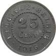 Belgien 25 Centimes 1916 Albert I., 1909-1934 EF
