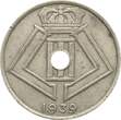 Belgien 25 Centimes 1939 Leopold III., 1934-1951 VF
