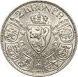 Norwegen 2 Kroner 1912 Håkon VII. xf+