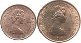 Isle of Man 1971 Lot von 12 und 1 Penny AU
