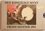 Norwegen 1 & 5 Kroner 1991 Olav V. & Harald V. Proof